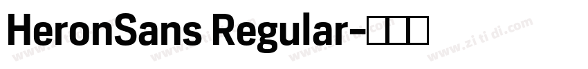 HeronSans Regular字体转换